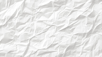 Obraz premium Abstract white crumpled and creased recycled paper texture