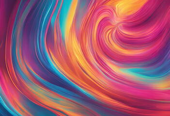Obraz premium Abstract Swirling Vortex of Vibrant Colors: A Dynamic Composition of Fluid Motion and Energy