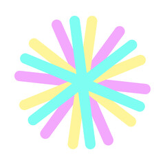 Mandala illustration with bright colors