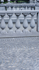 Colonnes barrière en béton