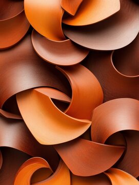 Swirling Terracotta Tones Background - Abstract background image featuring swirling terracotta tones and organic textures.  Symbolizing:  movement, nature, warmth, complexity, design.