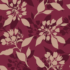 Decorative Flowers Seamless Pattern 12c.eps