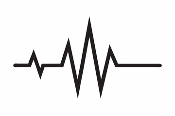 heartbeat silhouette, Heart beat one line, Continuous lines heart beats drawing, Wave pulse.
