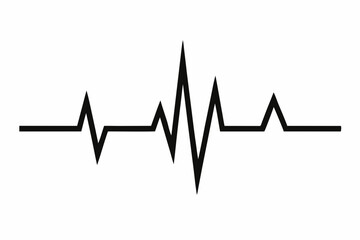 heartbeat silhouette, Heart beat one line, Continuous lines heart beats drawing, Wave pulse.
