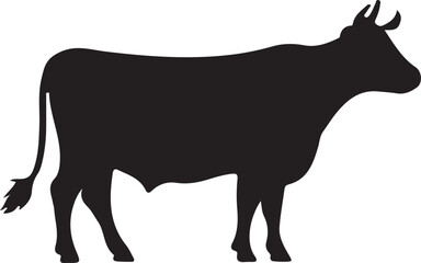 black and white caw silhouette design