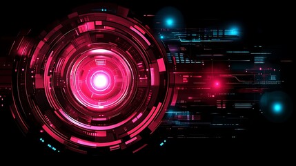 Abstract Futuristic Technology Interface Design