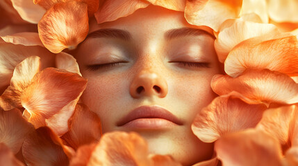 A blissful face with closed eyes surrounded by soft glowing stars.