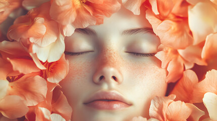 A blissful face with closed eyes surrounded by soft glowing stars.