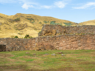 Puca Pucara fortress in Cusco Peru inca ruin