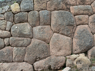 Detail of one of the walls of Machu Picchu Peru