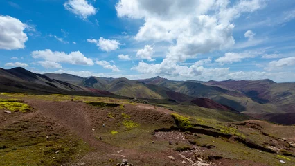 Gordijnen Beautiful landscape of Andes in Peru in a sunny day © MalaikaCasal