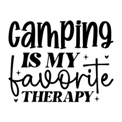 Camping Saying SVG Design