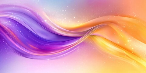 Colorful wave with purple and orange colors