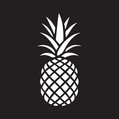 pineapple logo type silhouette design