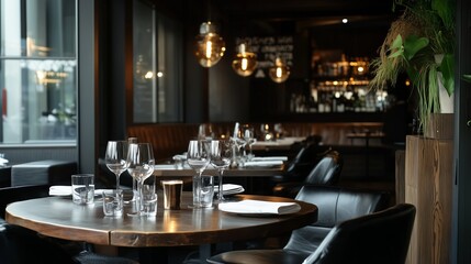 Sophisticated Black Dining Room with Elegant Decor