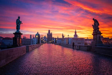Fototapete Karlsbrücke Prague, Charles bridge  © Michal