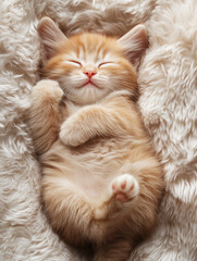 Fototapeta premium Adorable Kitten Featured on Pet Magazine Cover