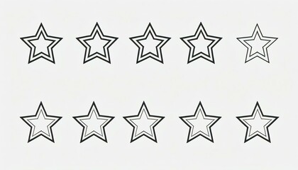 Obraz premium set of stars