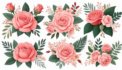 seamless background with roses