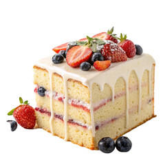 Cake isolated on transparent background
