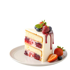 Cake isolated on transparent background