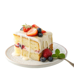 Cake isolated on transparent background