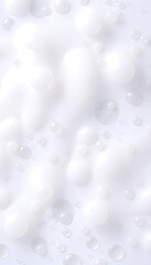 Abstract Texture Background Depicting White Cream with Tiny Drops highlighting smoothness And Cleansing Ritual 