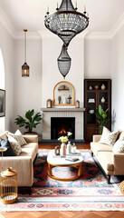 Warm Interior Design with Soft Color and Chic Decor Brings a Sophisticated yet Comforting Feeling to Home