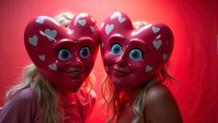 Heart Masks, Valentine's Day Fun