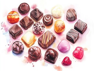 Various Chocolates on Table