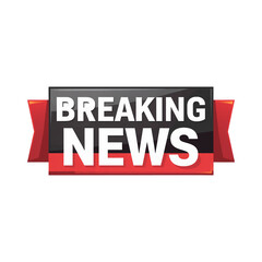 Obraz premium Breaking News Banner Vector Design