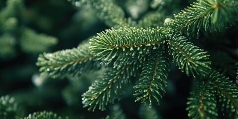 Pine Tree Branch Close Up
