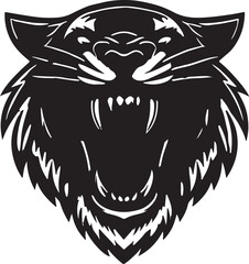 Fierce Tiger Head Icon: Bold Designs for Logos and Branding