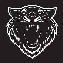 Fierce Tiger Head Icon: Bold Designs for Logos and Branding