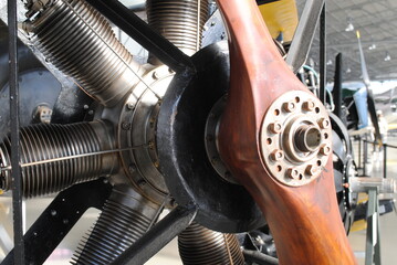 Detailed Views of Vintage Aircraft and Aviation Components