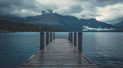 Fototapeta premium lake in the mountains
