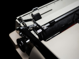 An antique typewriter. Elegance and style. How much labor was put into the production of such beautiful everyday objects.