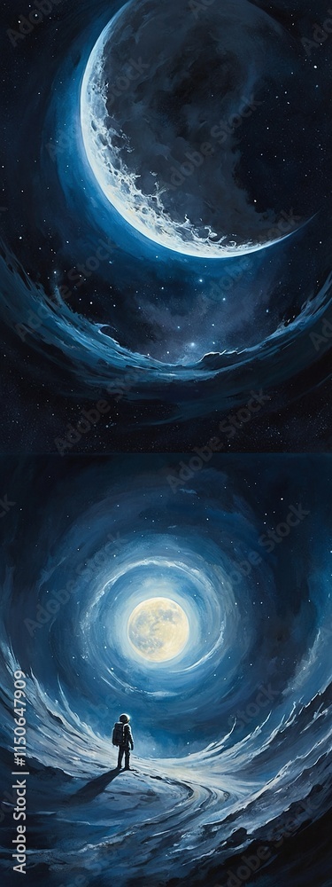Poster mesmerizing space view