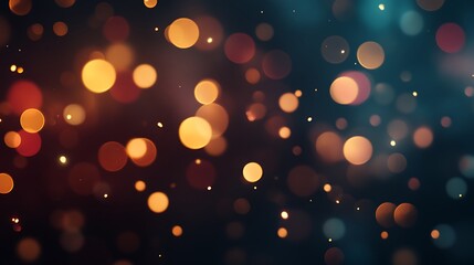 Obraz premium Stunning bokeh light effects shimmering brightly on dramatic captivating dark background