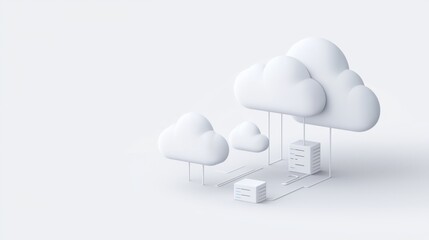Cloud architecture illustrating service networks for technology solutions