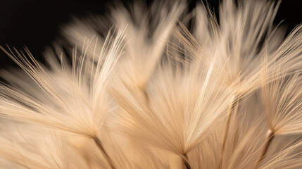 Obraz premium A macro close-up of golden firework bursts, each spark radiating fine streaks of light against a blurred background in deep black. The dynamic yet minimalistic aesthetic creates a