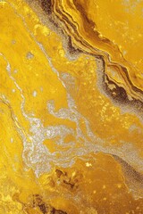 Obraz premium Yellow and Black Marble Close Up