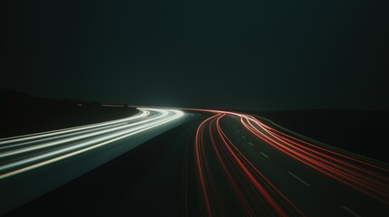Fototapeta premium Desert night sky: light trails illuminating astronomy concepts