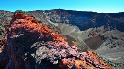 View of the Piton de la Fournaise (