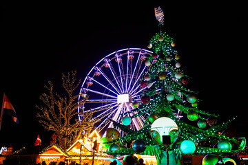 Christmas square in Luxembourg