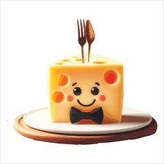 Cheese Flat Icon. Pixel Perfect. For Mobile and Web.