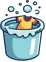 Washing Machine Stickers, Set of washing machine appliances, clothes cleaning machine, washing clothes