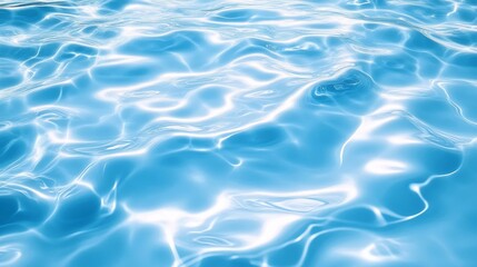 Abstract background with texture of blue cream, water or silk surface. Soft satin fabric with wavy creases. Cosmetic gel, skincare mask surface, vector realistic illustration