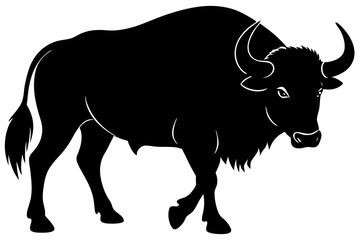 Buffalo Silhouette vector illustration