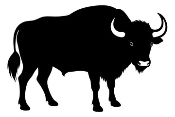 Buffalo Silhouette vector illustration